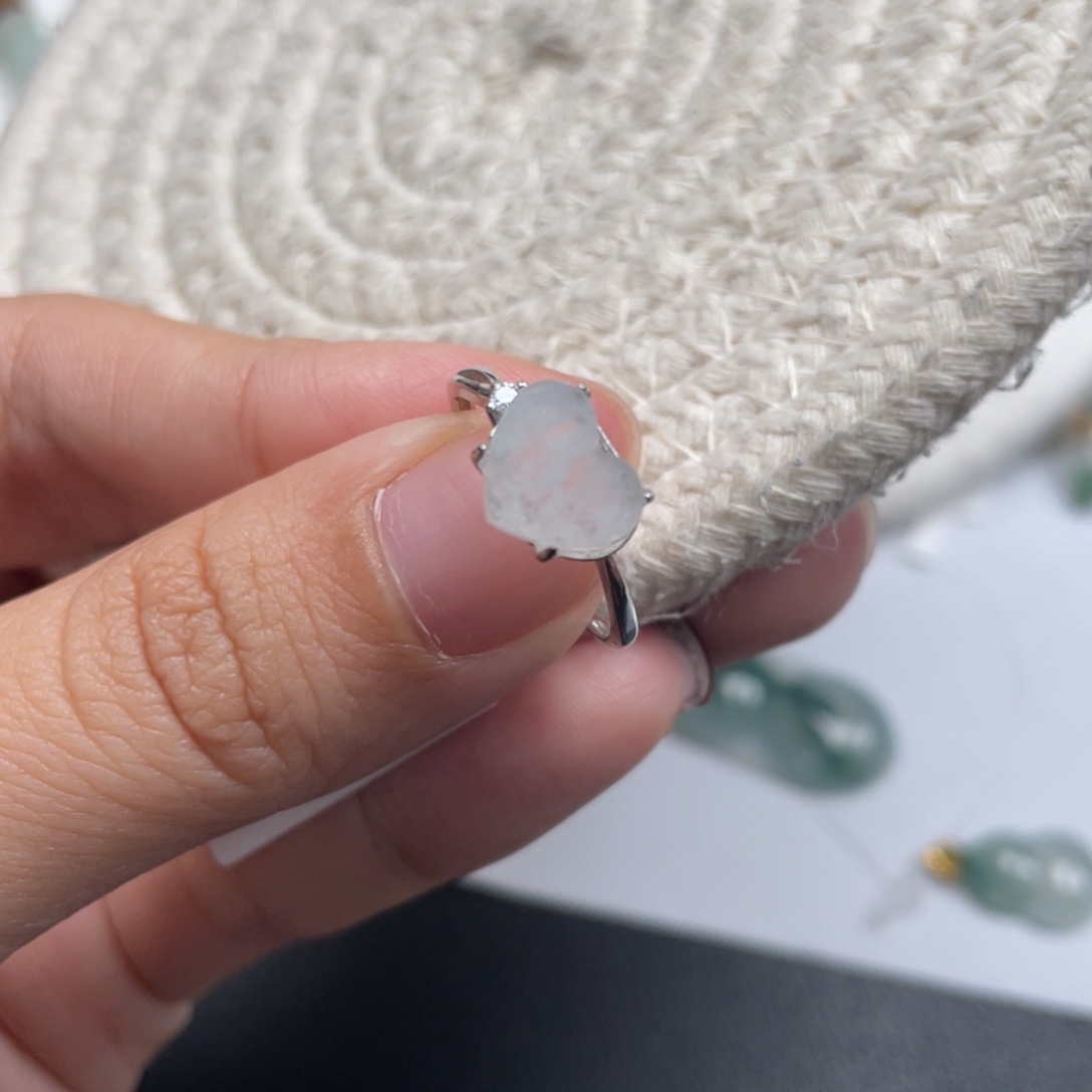 翡翠银S925镶嵌颈饰天然A货缅甸翡翠