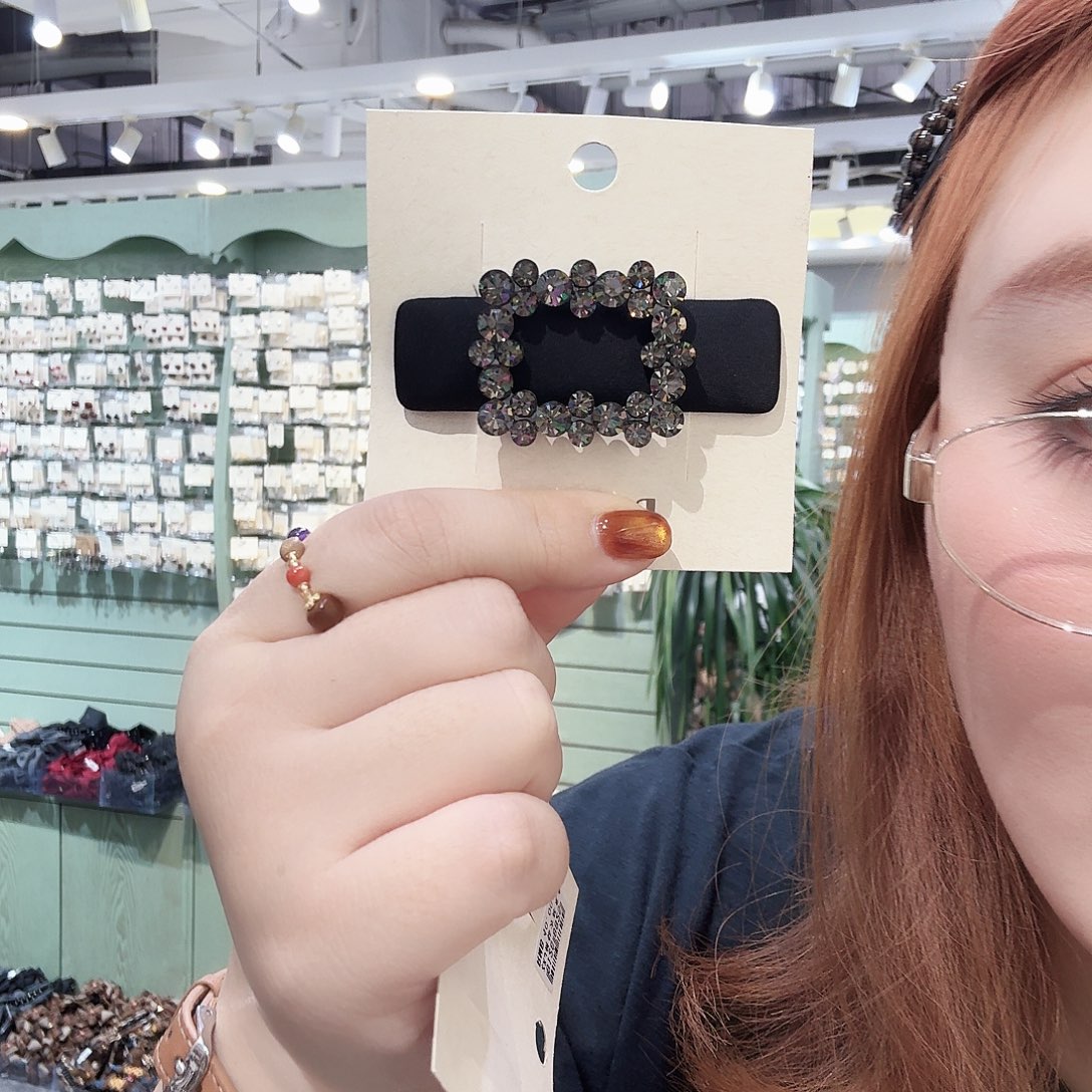 布艺非金属8825方口拜拜夹