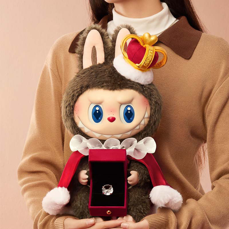 象棋大冒险38cm拉布国王搪胶脸毛绒公仔（zu国版）【非原版回收寄卖】