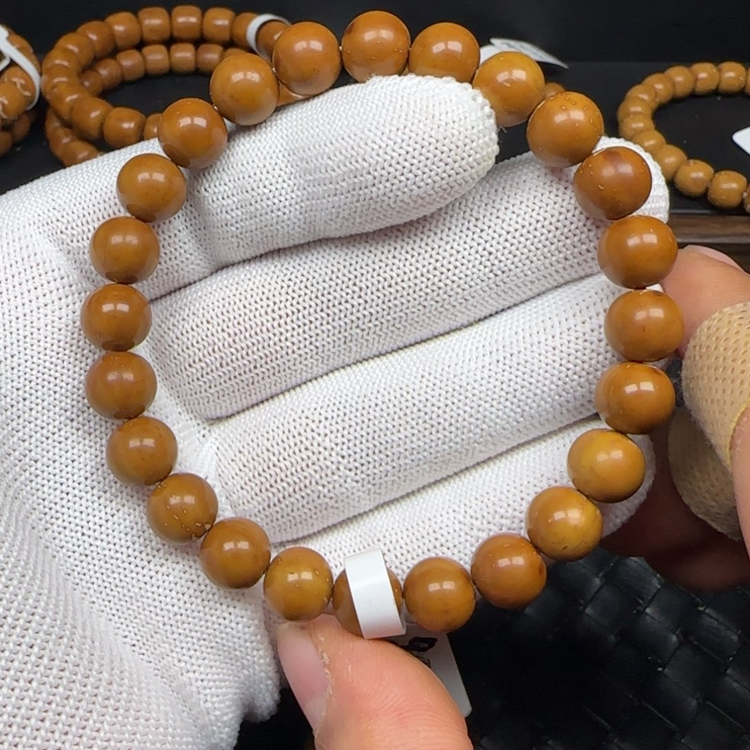 紫金鼠手串9.7mm实心光珠250