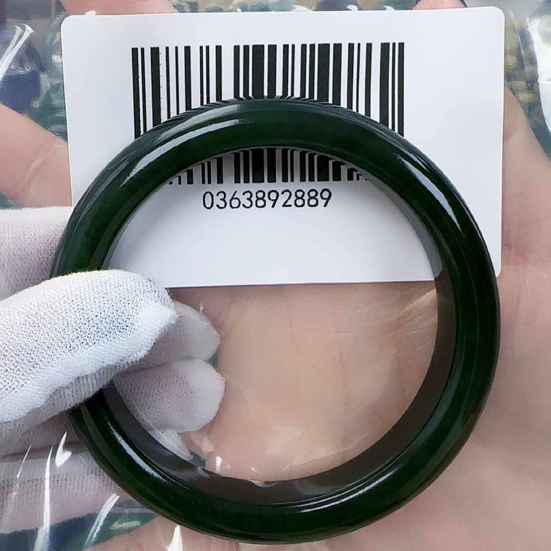 和田玉（碧玉）手镯未镶嵌62