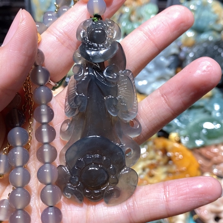 岫玉毛衣链未镶嵌