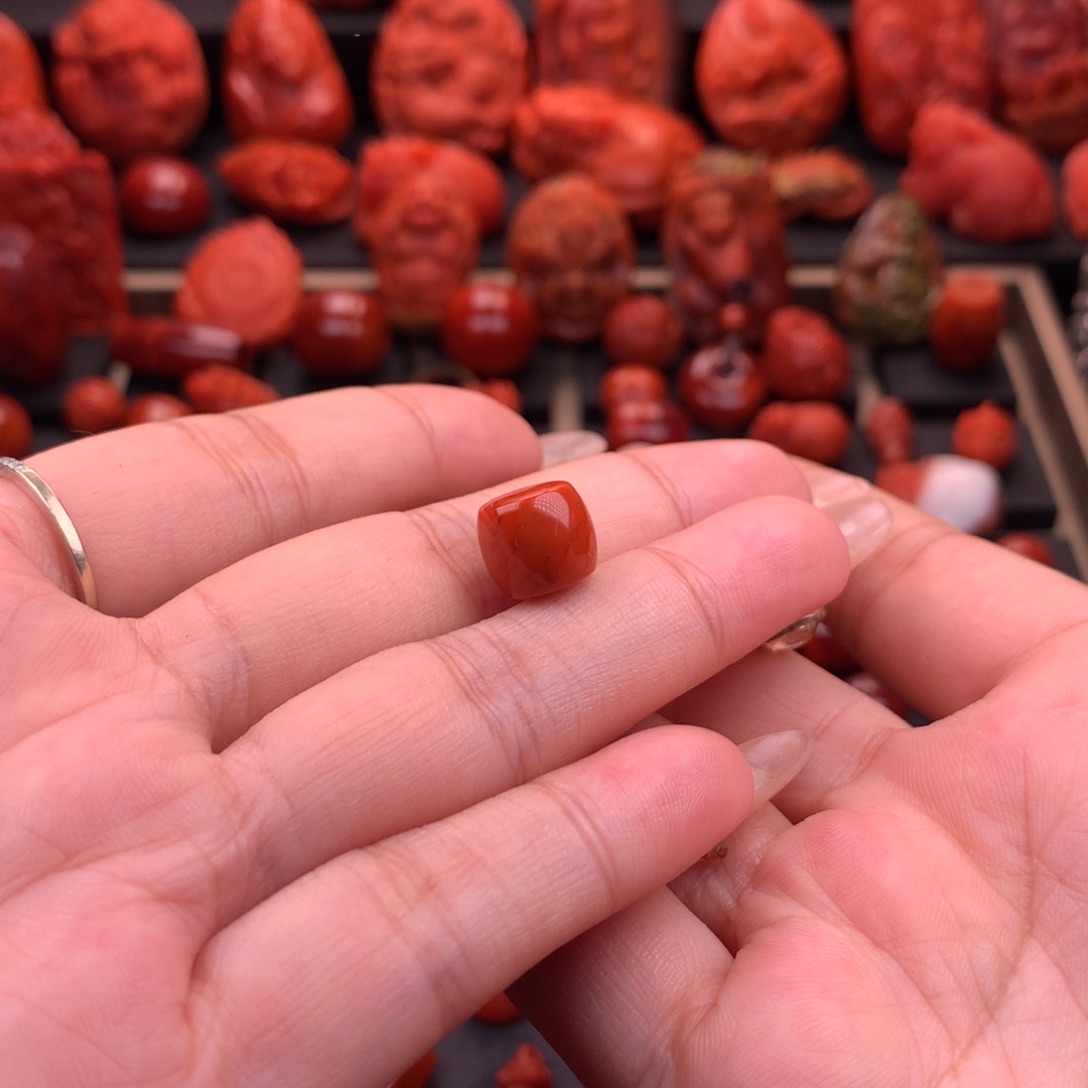 南红玛瑙南红川料直切单珠10.5mm未镶嵌
