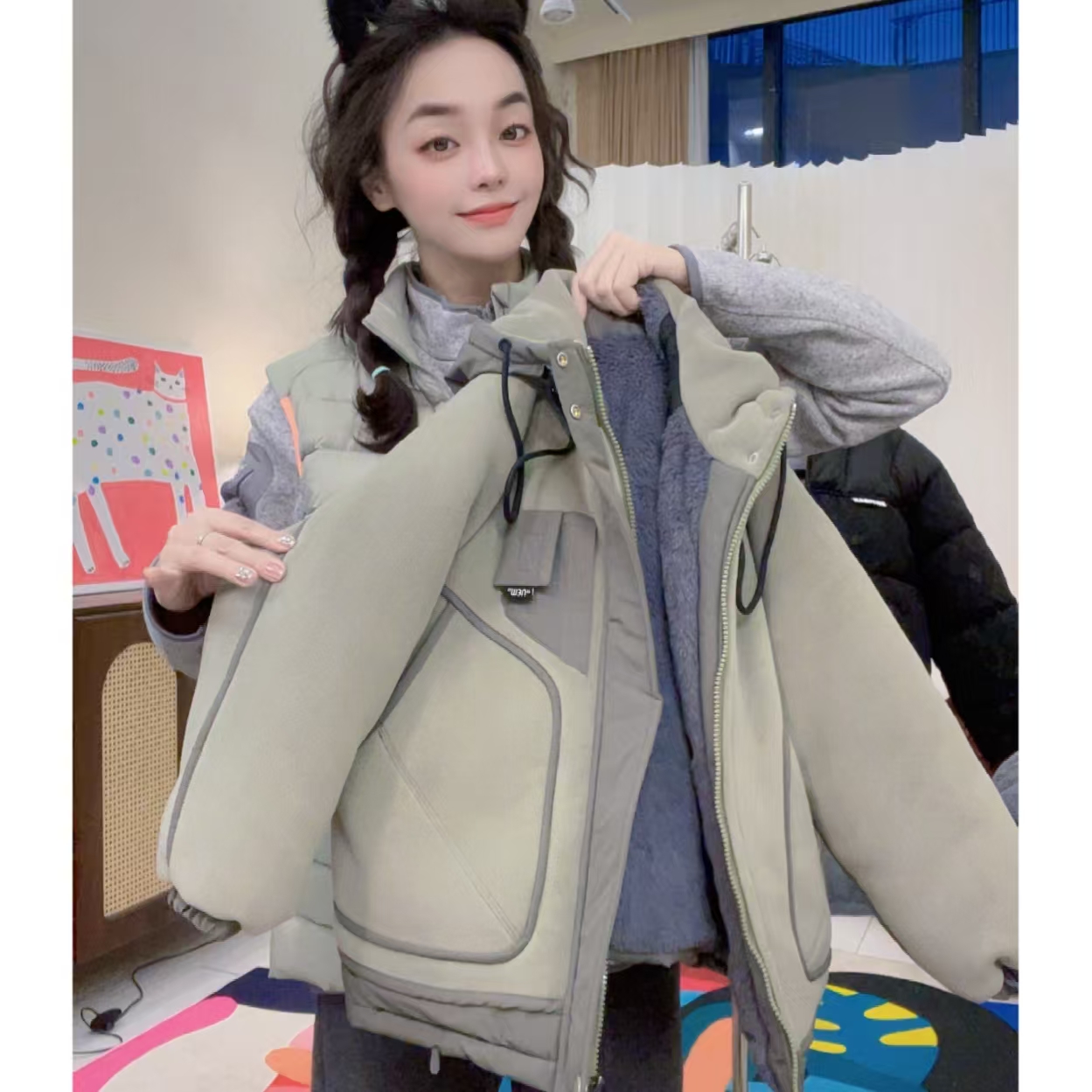 【过冬御寒保暖 儿童重工外套】2025秋冬季新款男女童时尚洋气夹棉