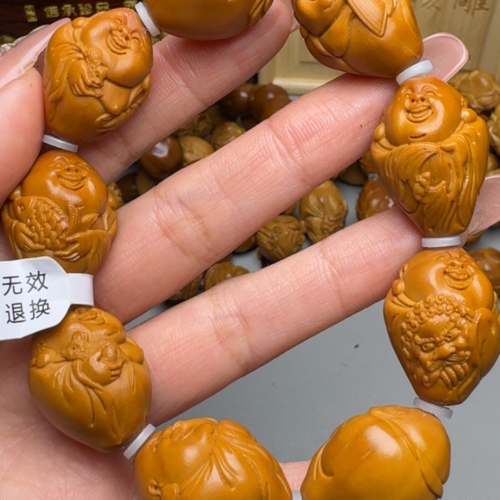 橄榄核手串/手链八大弥勒