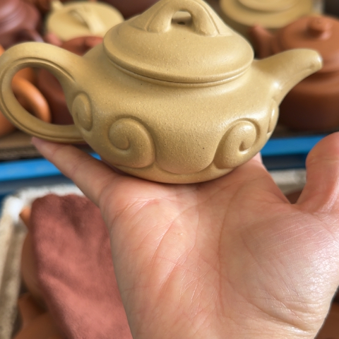 茶壶紫砂梨皮本绿200