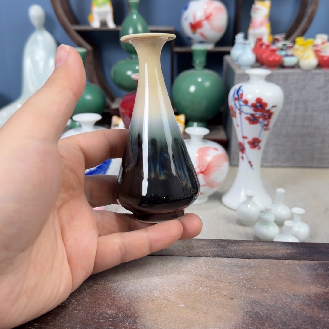 陶瓷手工小花器摆件