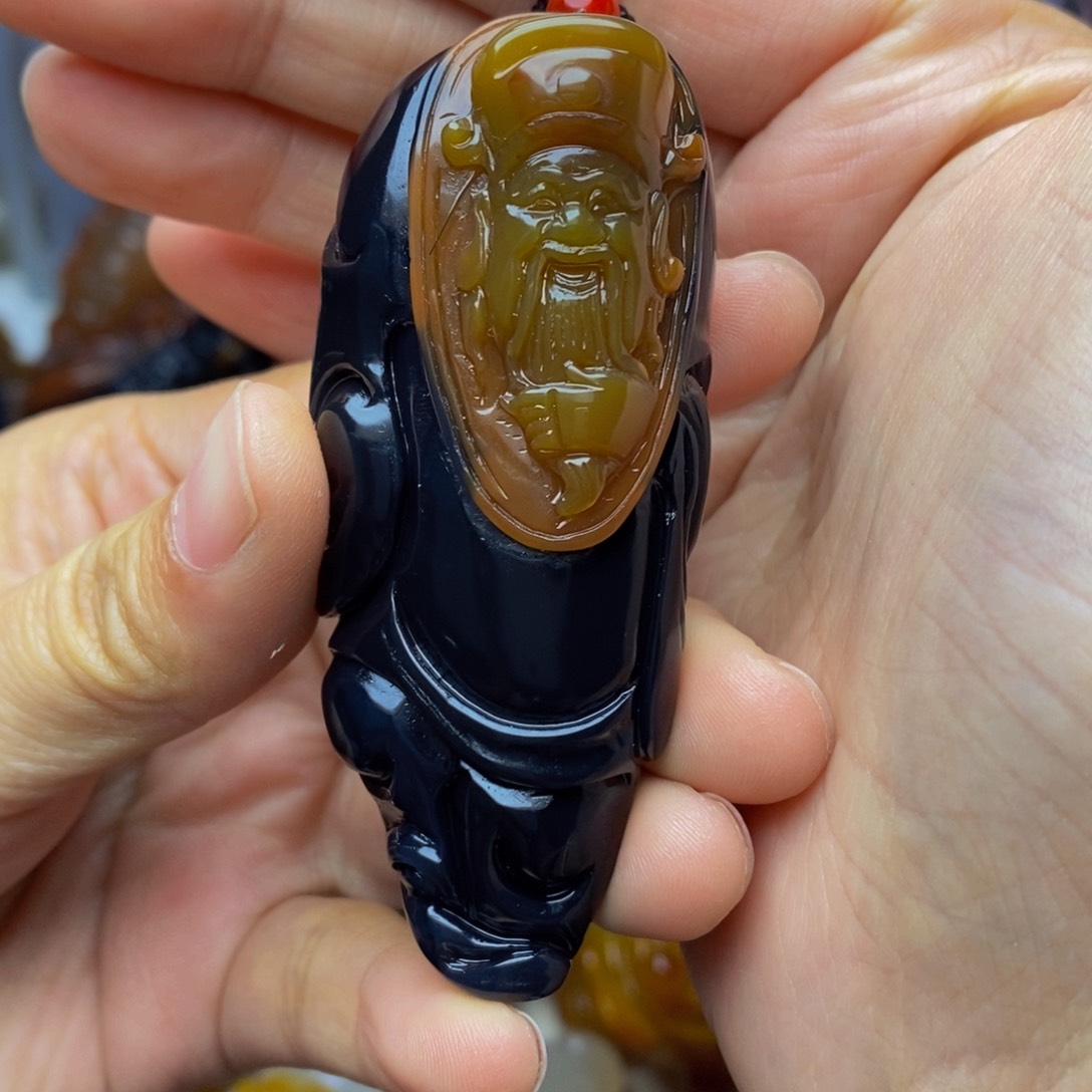 玛瑙/玉髓手把件未镶嵌