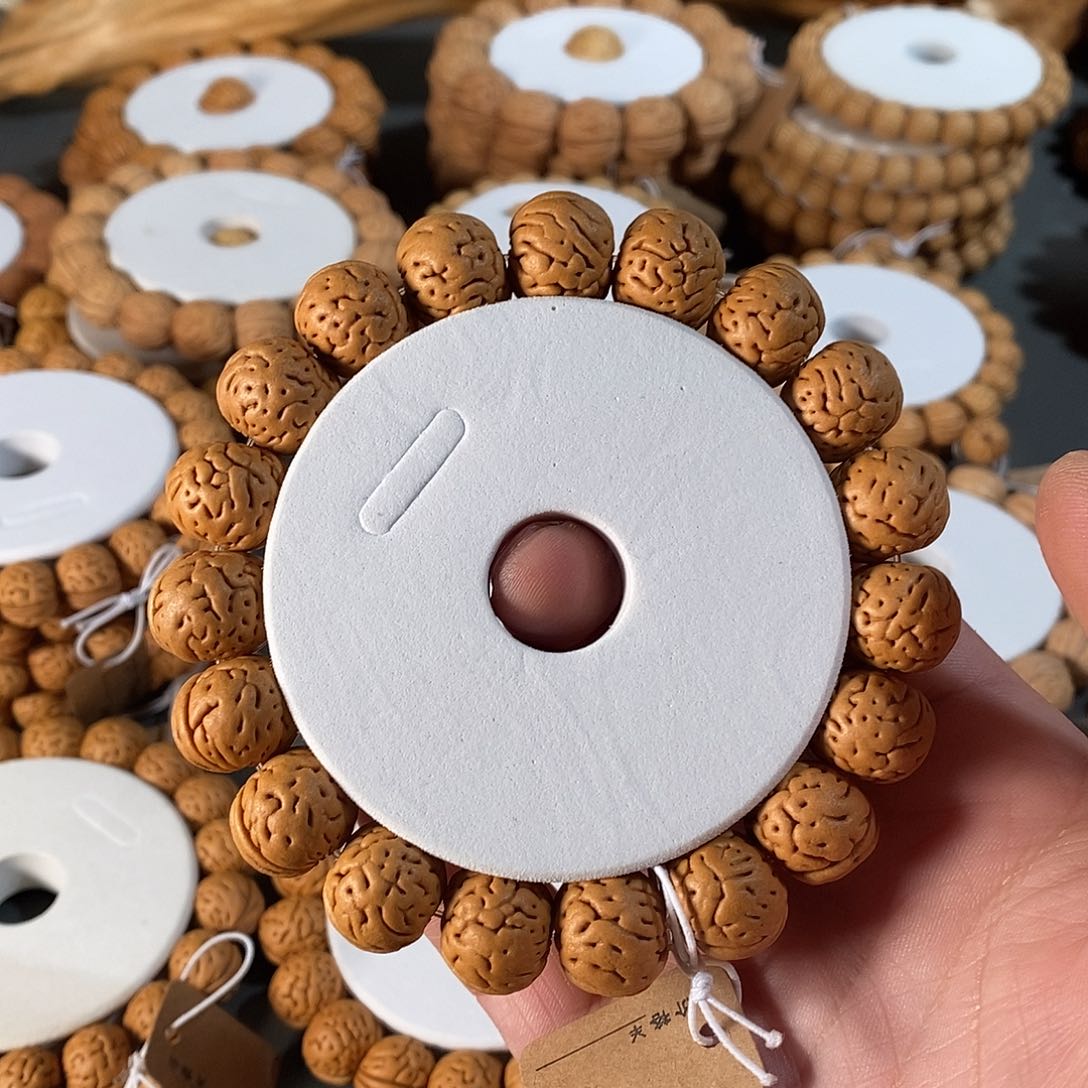 桃核手串半*烟155磨盘肌肉纹