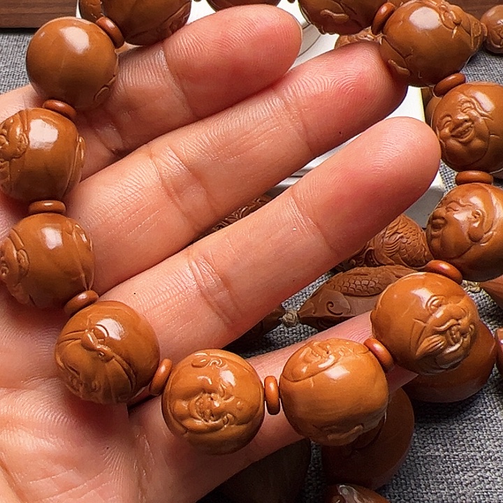 橄榄核手串/手链正圆财迷