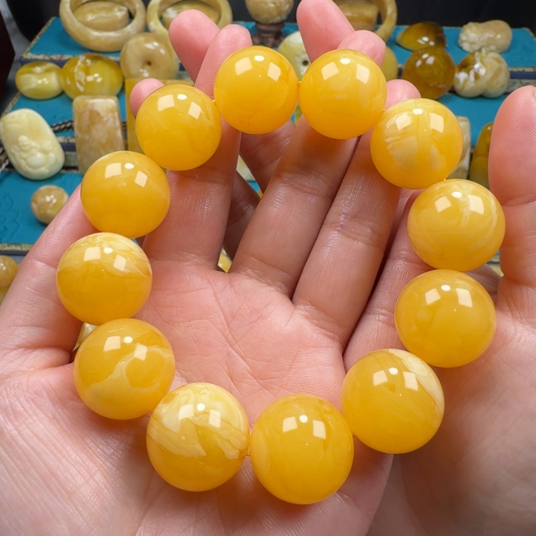 琥珀手链未镶嵌蜜蜡