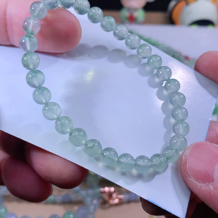 翡翠手链未镶嵌李*牙翡翠