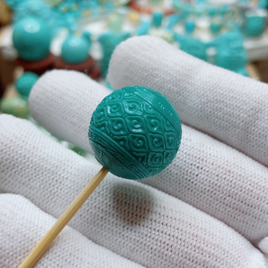 绿松石未镶嵌珠子