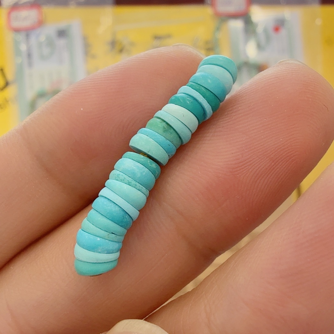 二***酱绿松石未镶嵌配饰