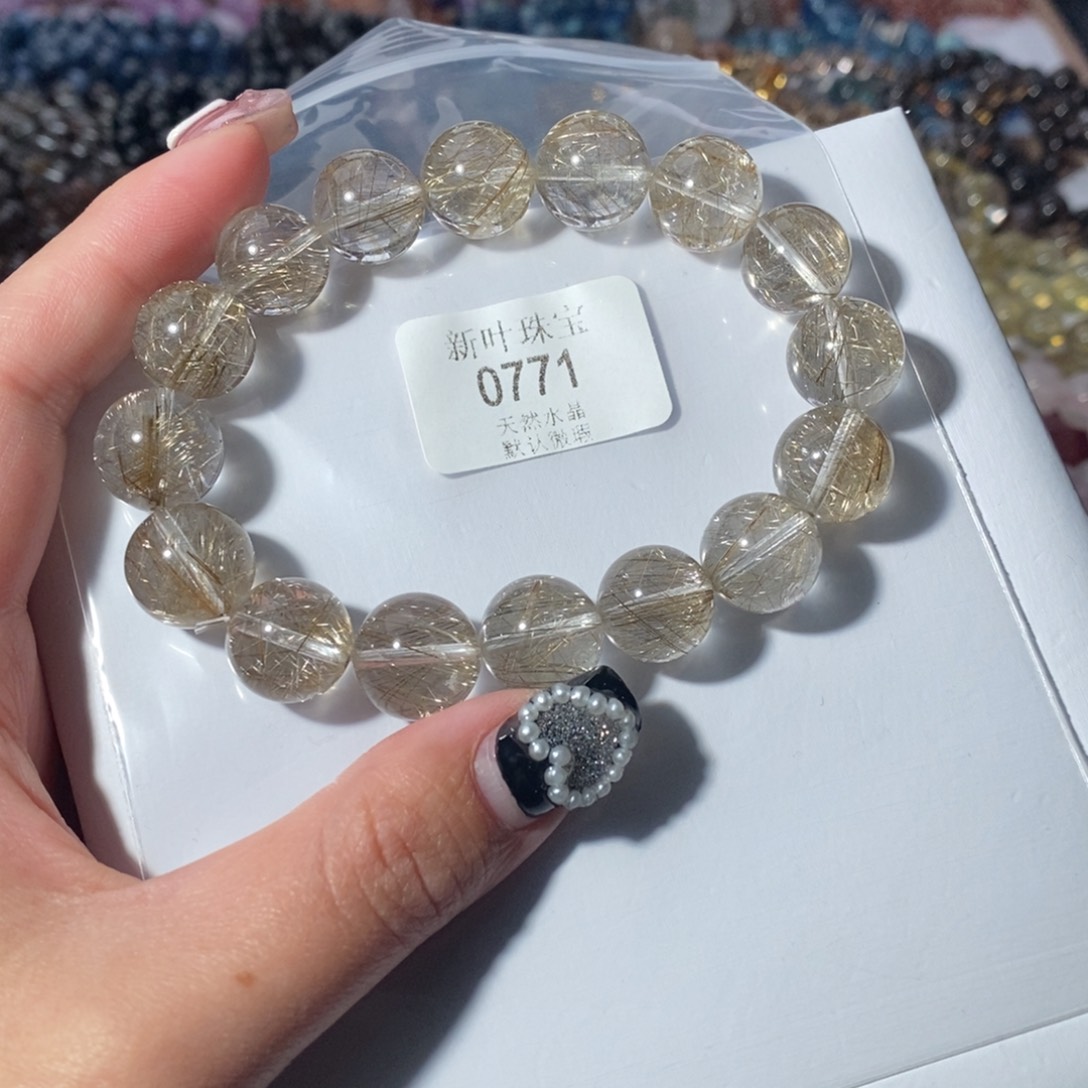 水晶手链未镶嵌来**匆手链