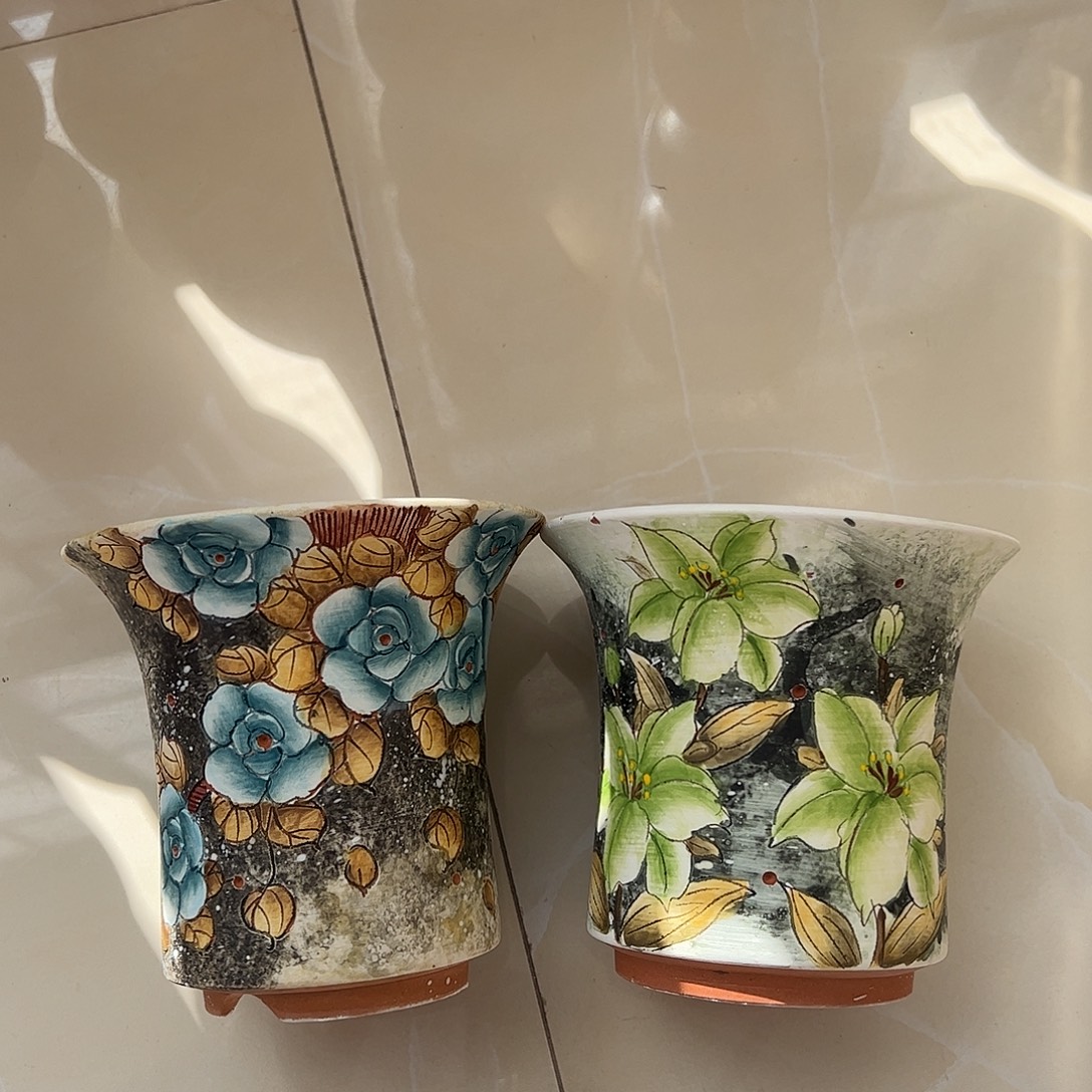 景德镇炫彩手绘口12.5高12