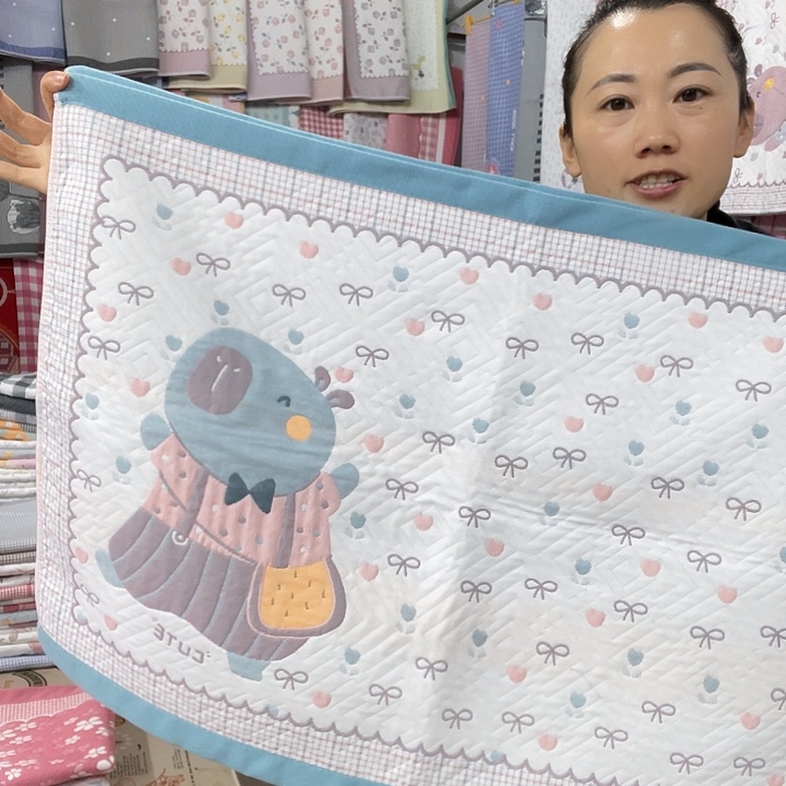 棉特价蓝色快乐熊