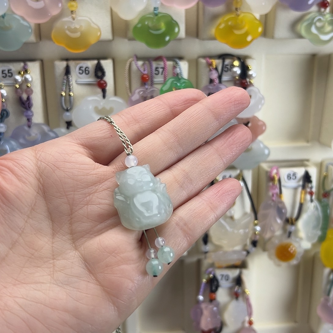 摆***羊玛瑙/玉髓未镶嵌颈饰