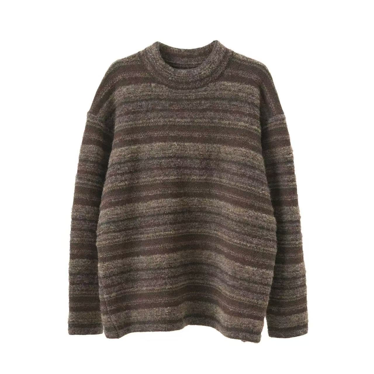 深深一刻左岸迷香休闲文艺范针织上衣针织衫Z25FW7110打底秋冬