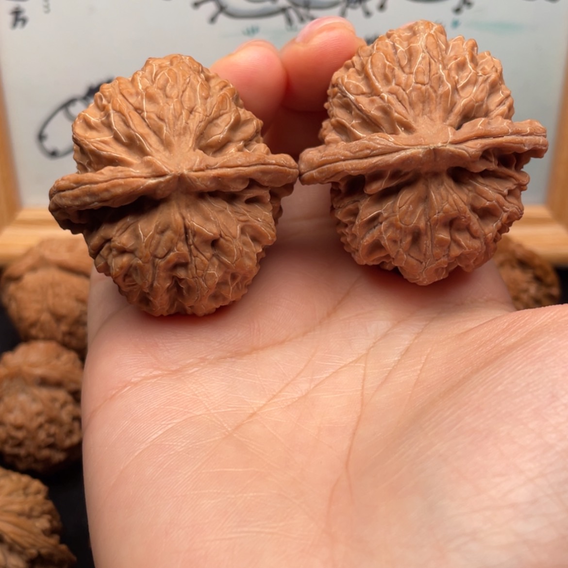 【闪购商品】文玩核桃把件用****141全品蓟县元宝