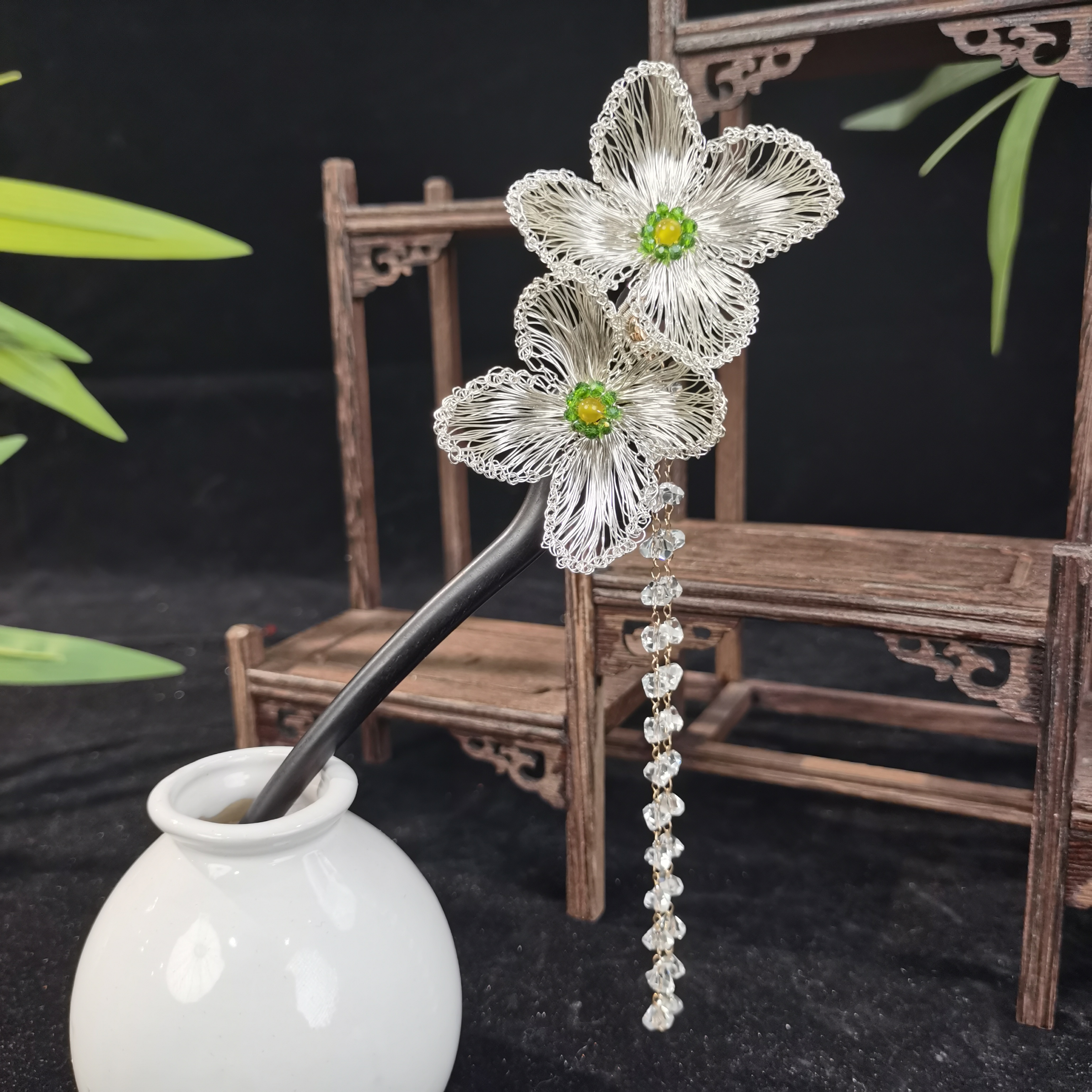 古悦倾城【月华木簪】古风汉服发饰