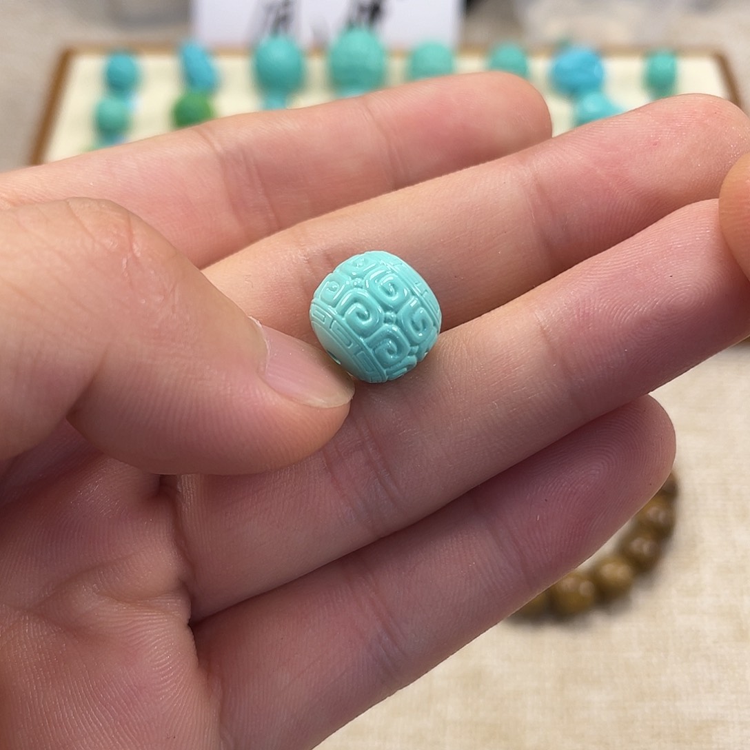 原生态湖北松配饰，直径12