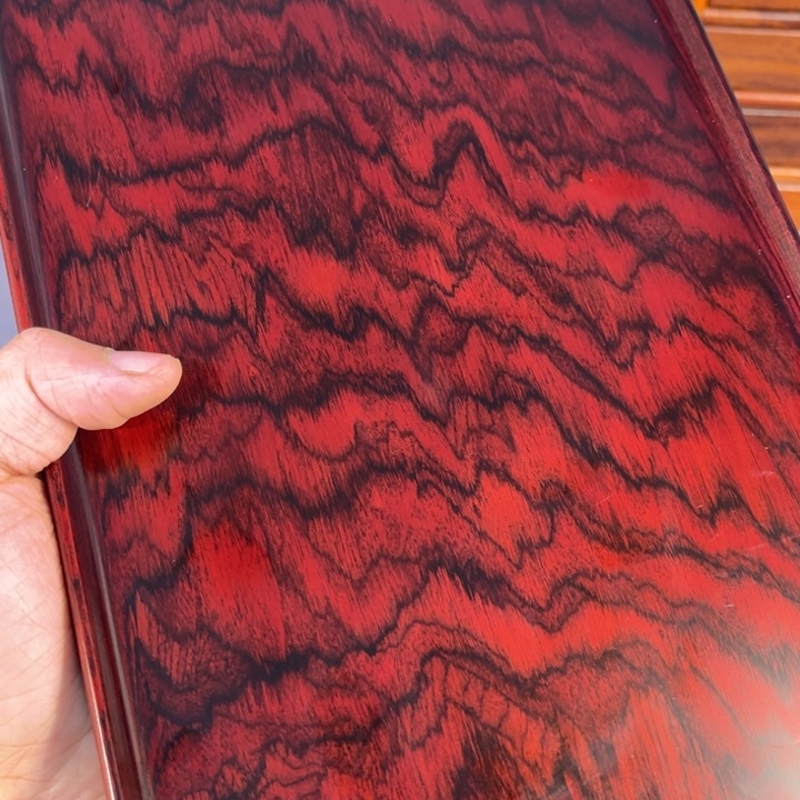 木红酸枝独板托盘