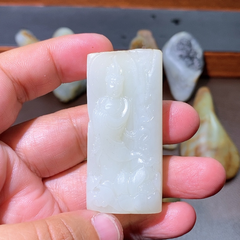 【闪购商品】和田玉颈饰未镶嵌勾**妖定制