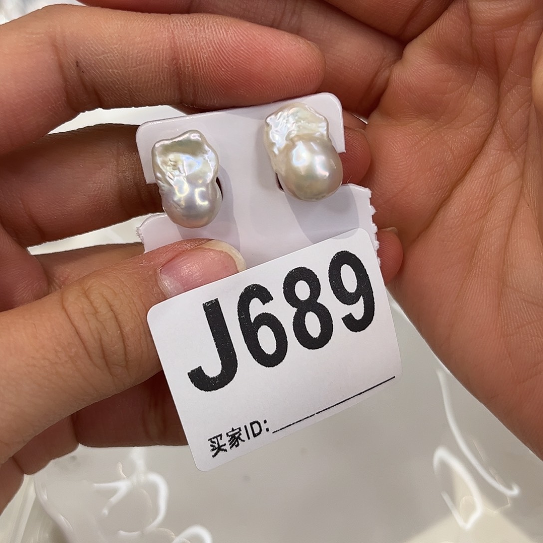 耳饰淡水珍珠银S925镶嵌