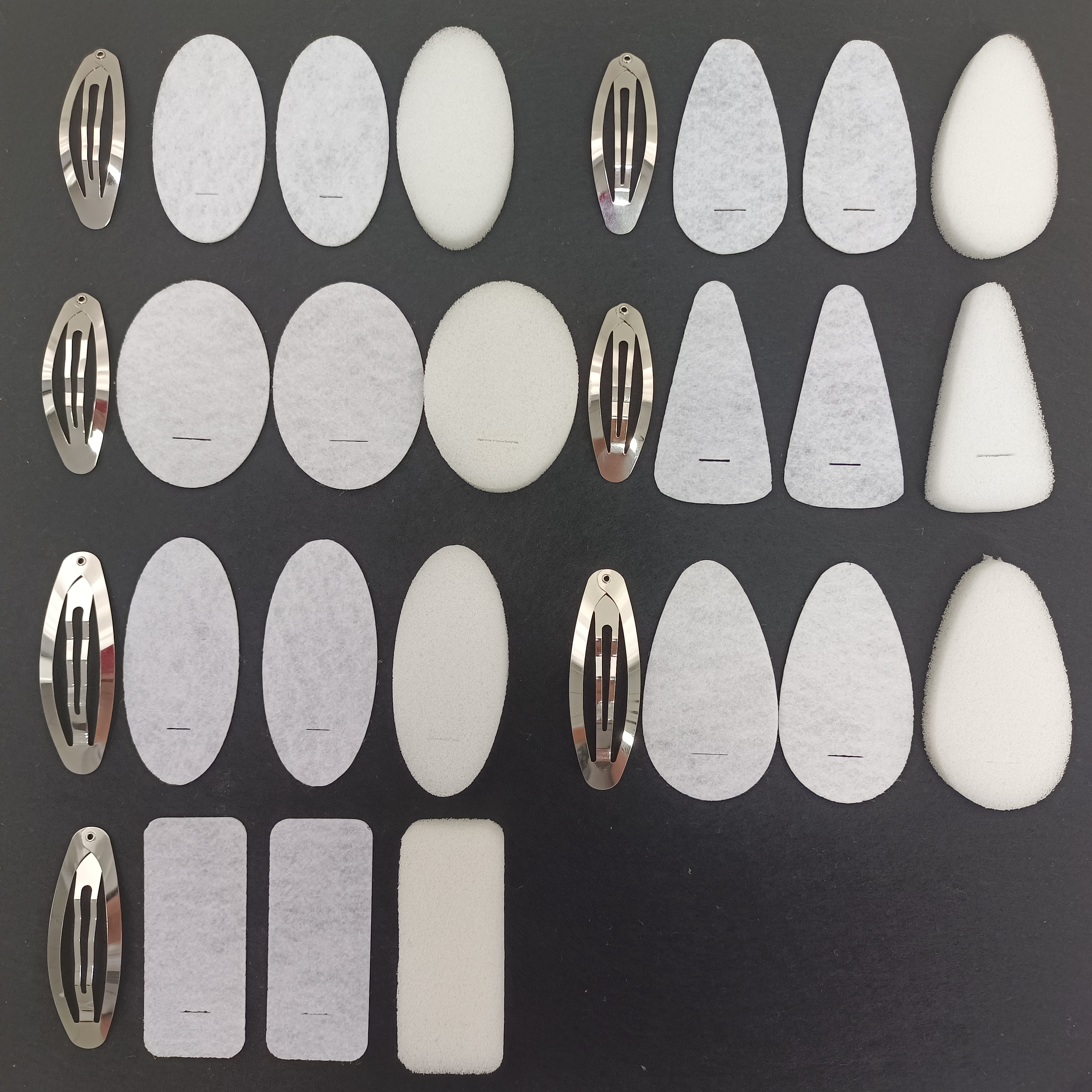 拜拜夹材料 不织布垫片 1CM海绵