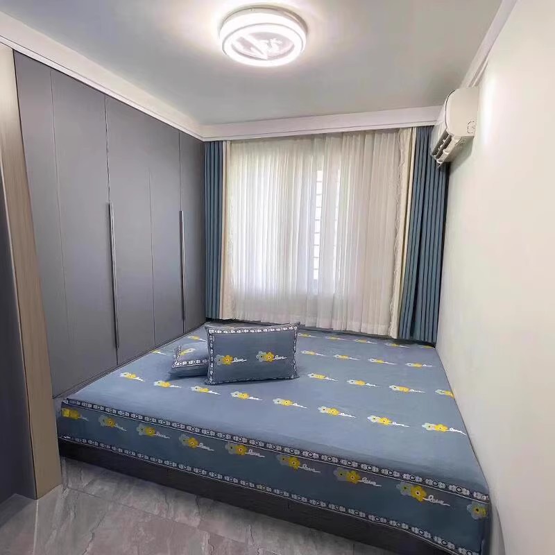 高端雪尼尔刺绣小花朵榻榻米外罩