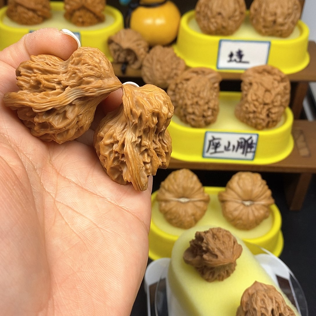 核桃清***尘小鸟 文玩/木作/... 文玩把件
