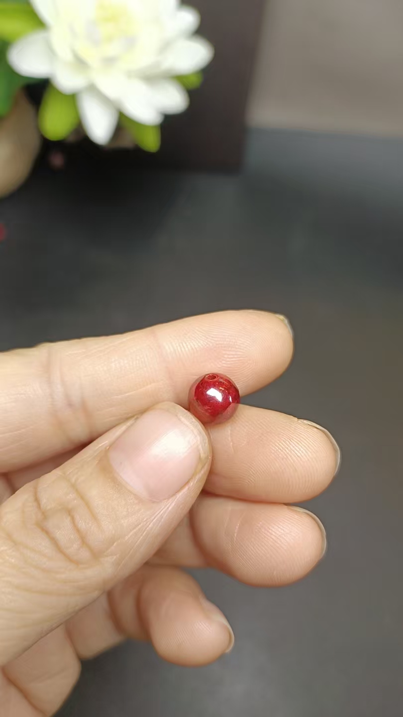 含辰砂工艺品辰砂0.8尺寸单珠子