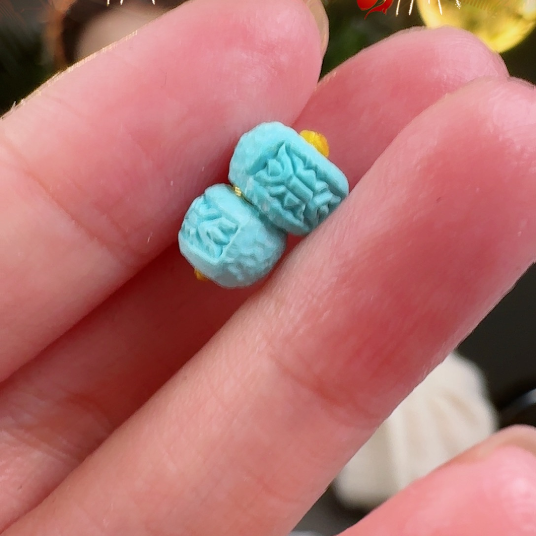 绿松石珠宝奇石未镶嵌