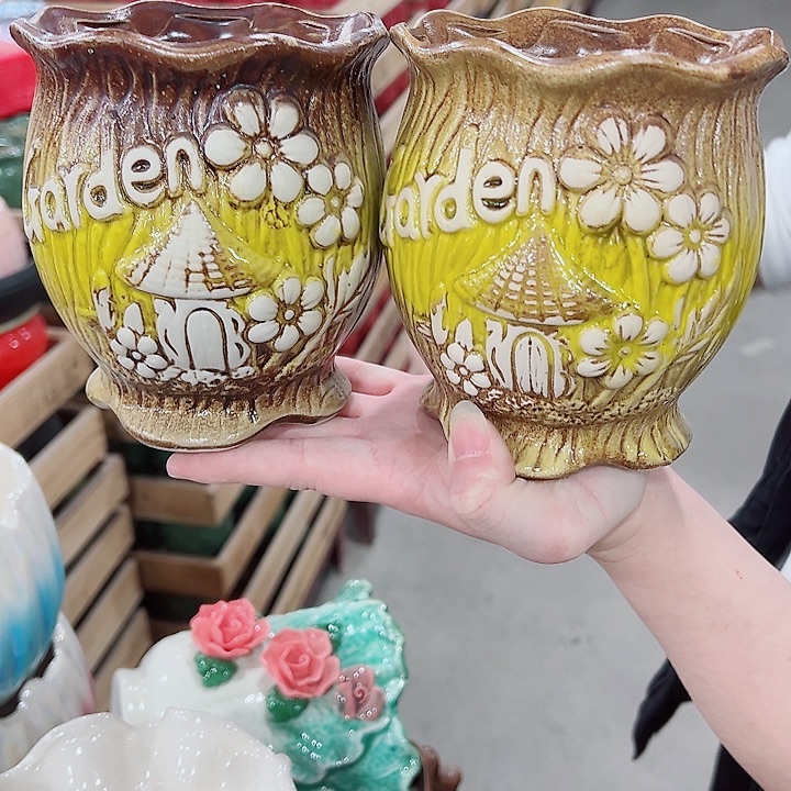 有孔，凑单福利满10元发货陶瓷多肉花盆！