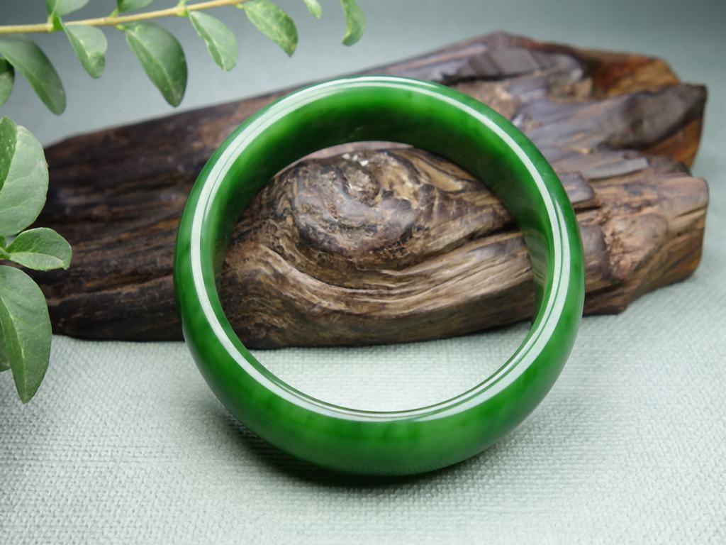 和田玉碧玉正阳绿精品手镯天然典雅大气