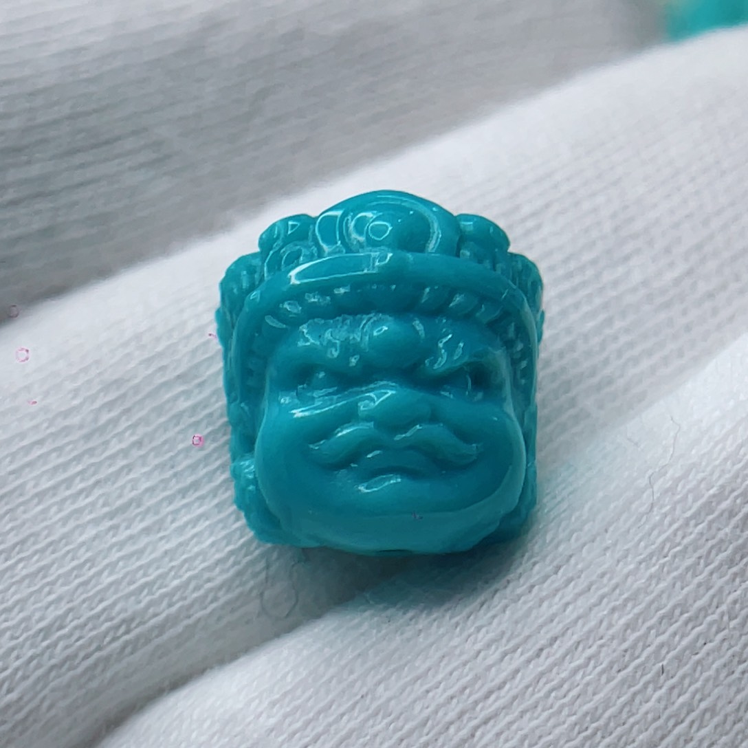 绿松石未镶嵌颈饰卡12.-12.5-9.2