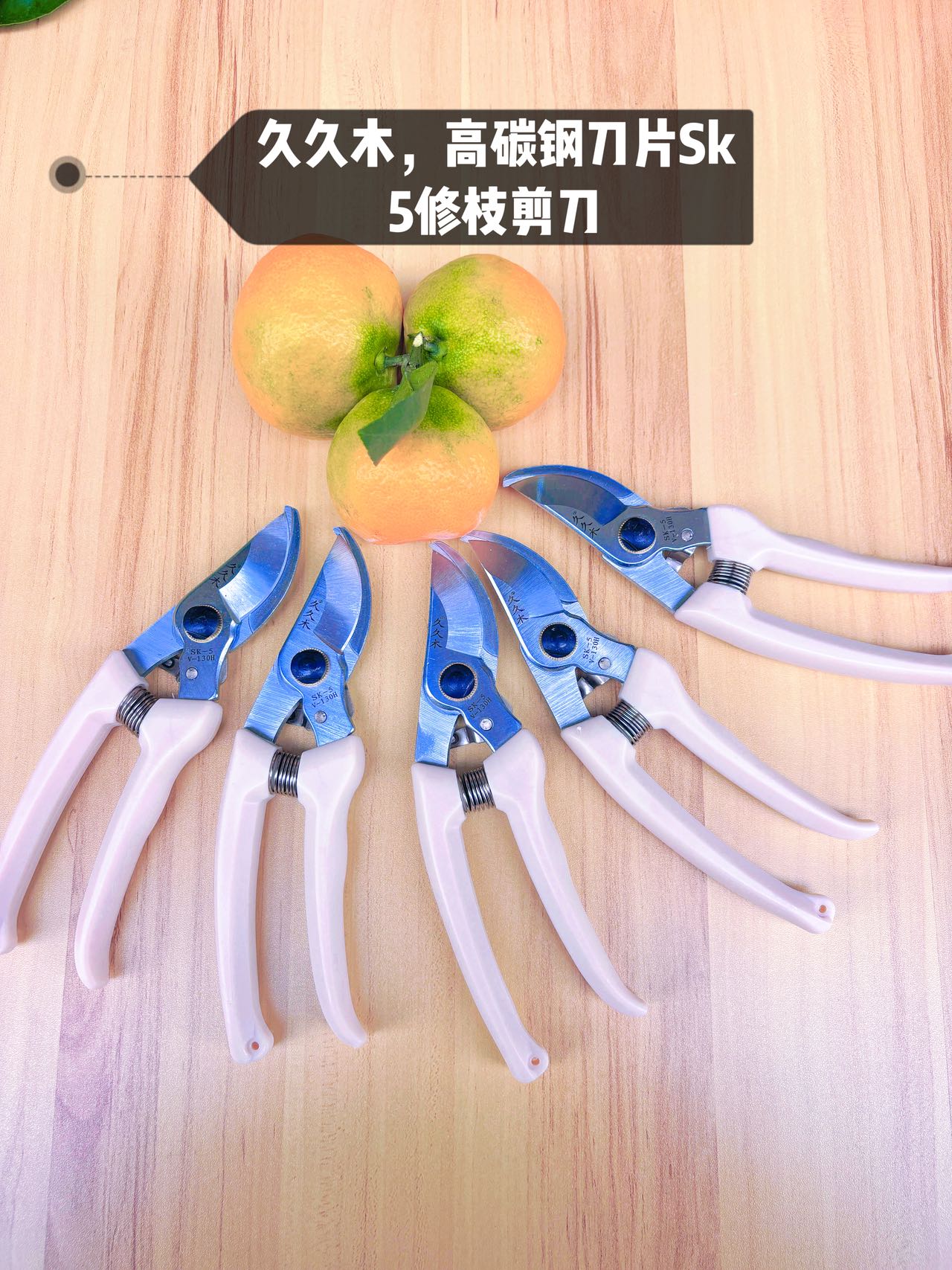 高碳钢刀片SK5省力园艺修枝剪果树剪花卉摘果剪园林专用耐用剪刀