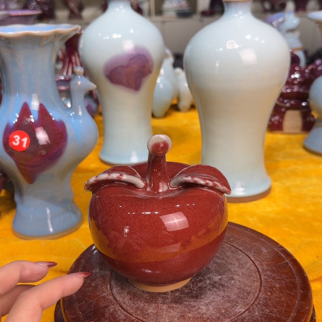 陶摆件郑家钧窑摆件