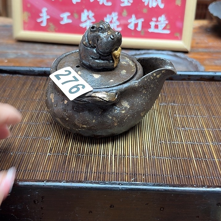 纯手工制作粗陶茶具