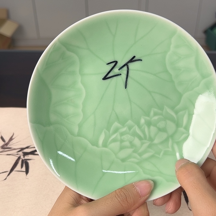 龙泉云间青瓷小米茶器