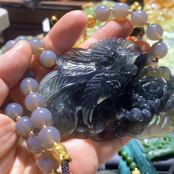 岫玉毛衣链未镶嵌