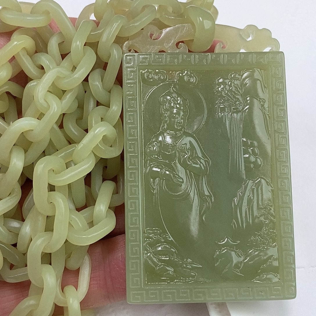 和田玉未镶嵌挂件