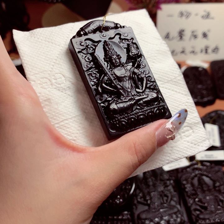 对****۶天然缅甸a货钢琴黑挂件