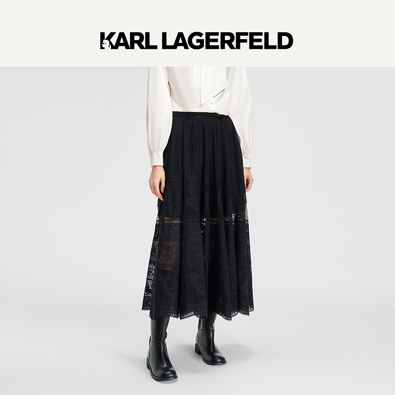 【米儿专属】KARLLAGERFELD新针织半裙老佛爷M21E1209