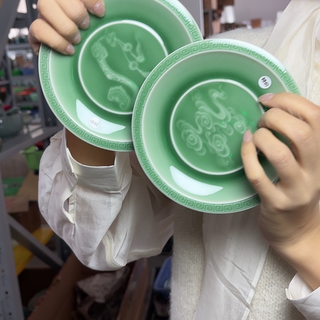 龙泉云间青瓷小米茶器