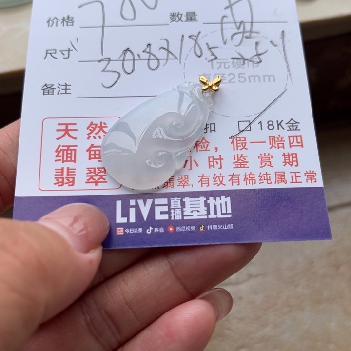 翡翠未镶嵌颈饰天然