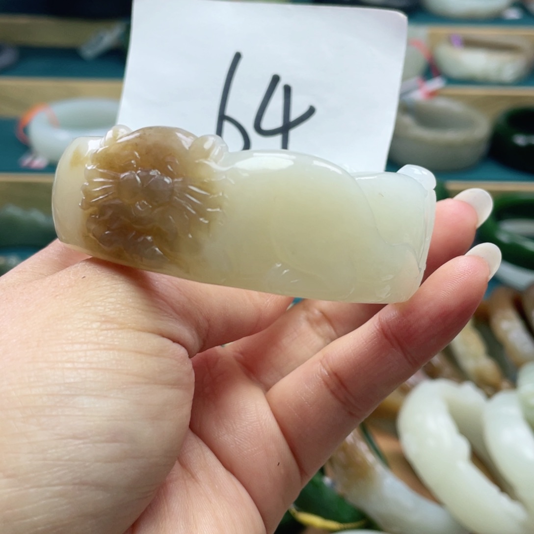 未镶嵌手镯和田玉圈口57