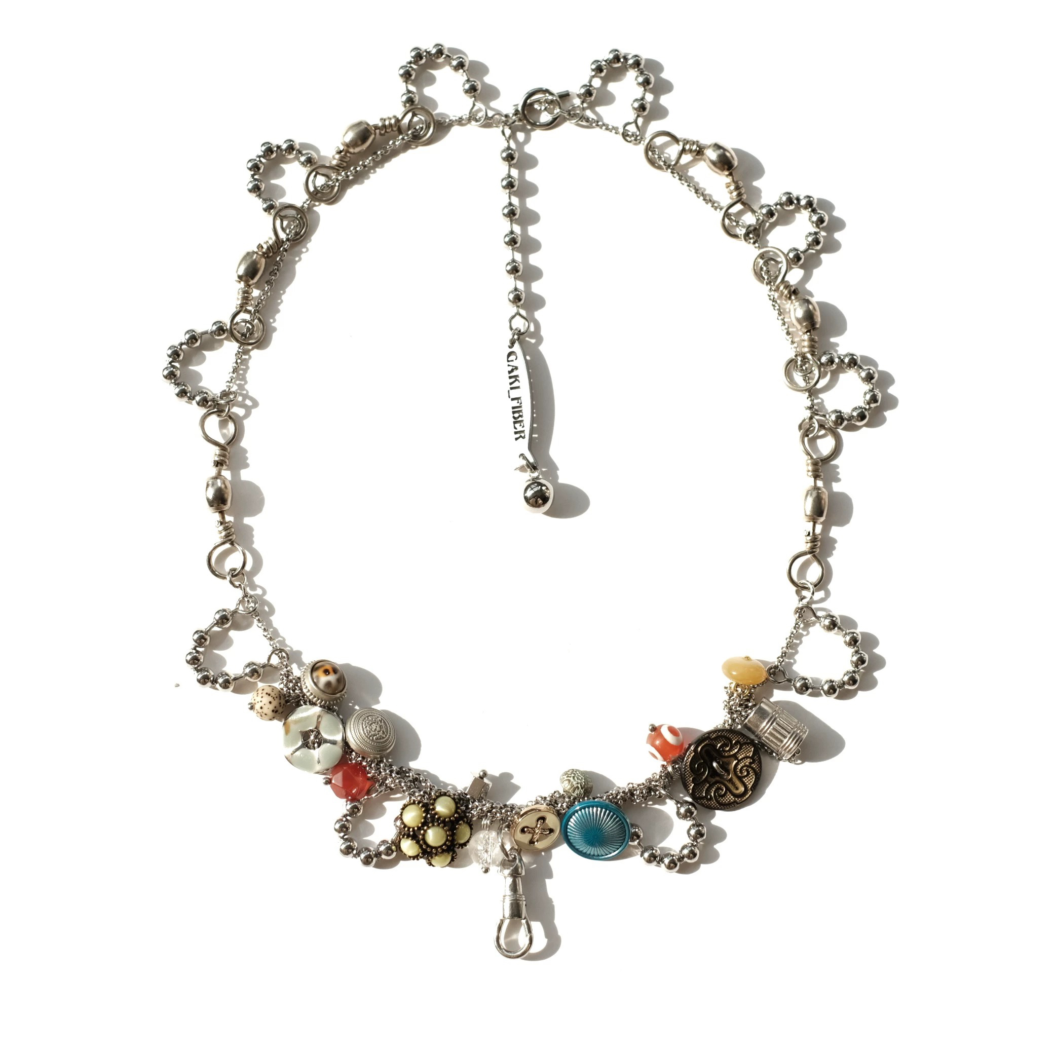 钛钢项链 GAKI设计师品牌25春夏新品多层串珠项链