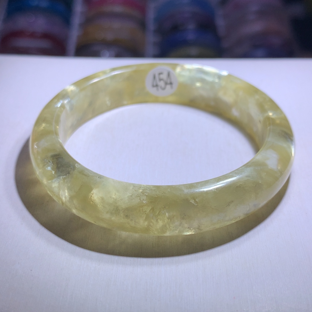 手镯银S925镶嵌水晶金祖母53.4圈454